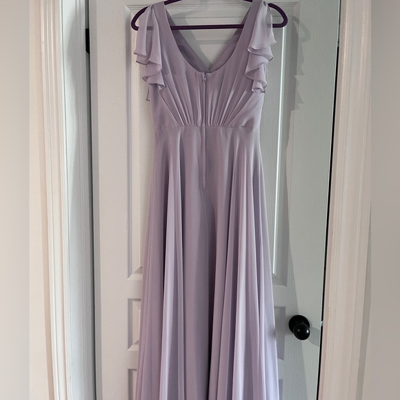 Purple/lavender bridesmaids/prom maxi dress - Picture 3 of 6